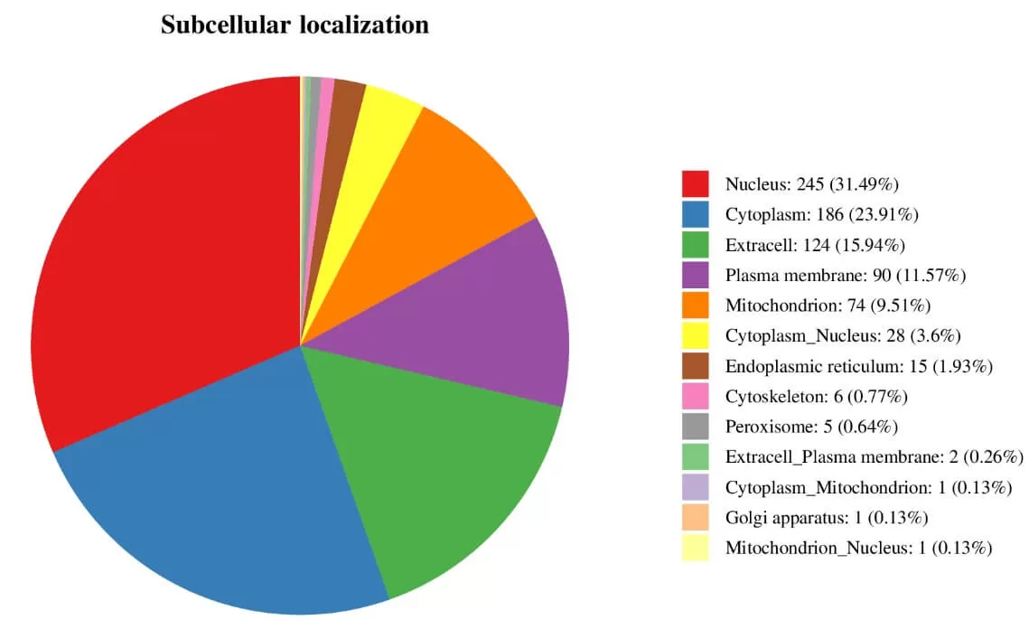 figure 12. Subcellular Localization Analysis